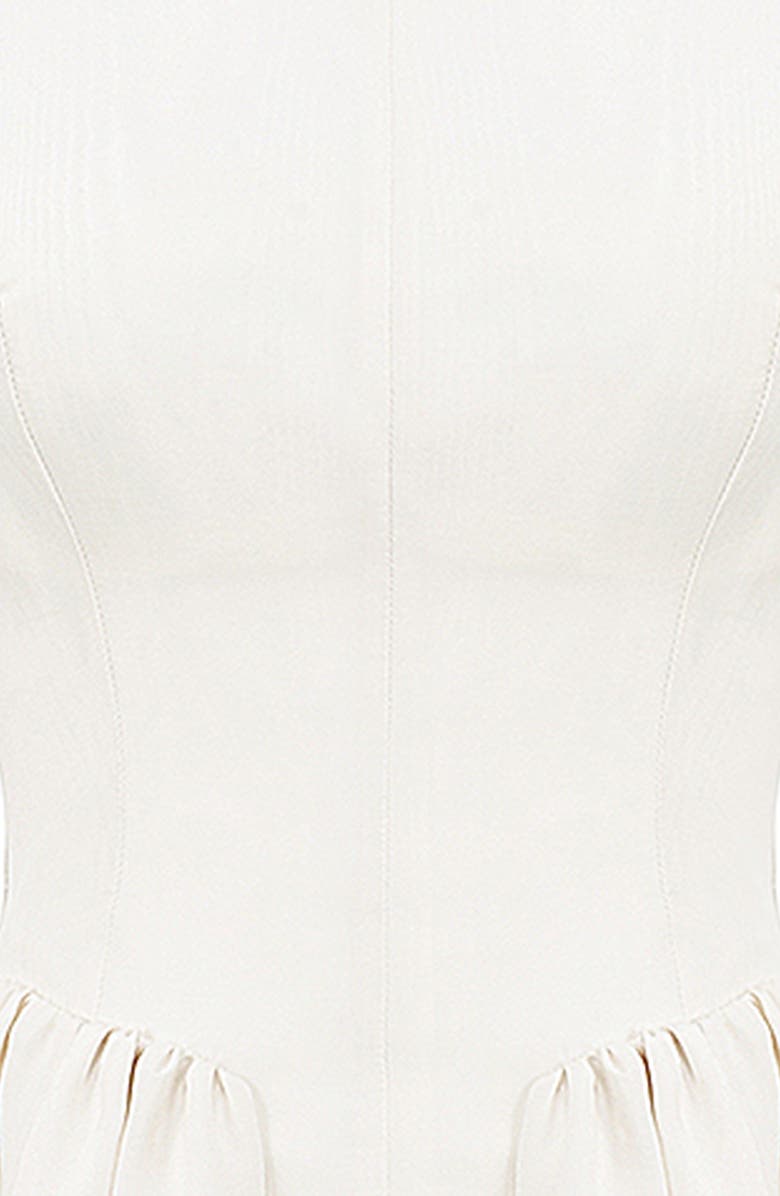 HOUSE OF CB Enchant Open Back Fit & Flare Minidress, Alternate, color, White