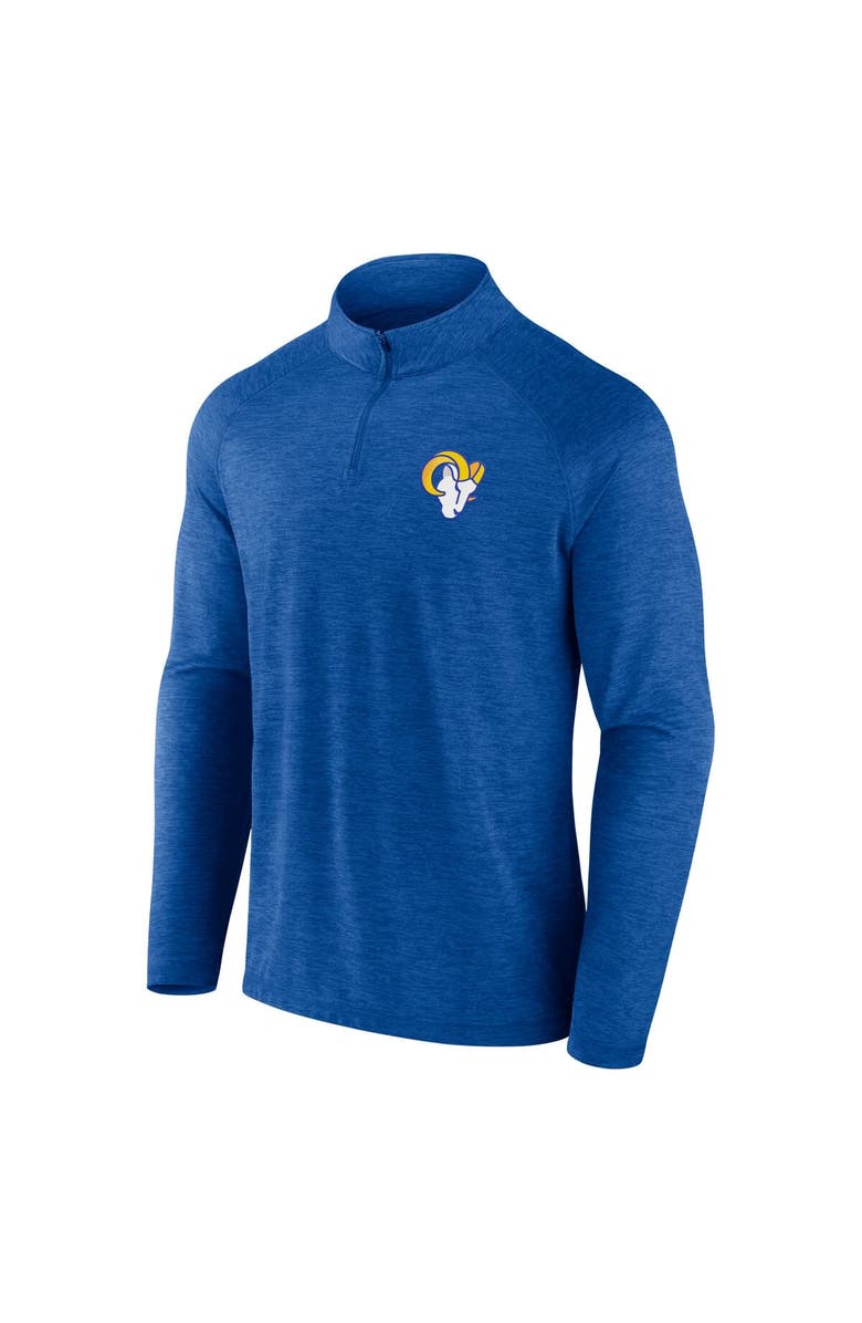 FANATICS Men's Fanatics Royal Los Angeles Rams Head-to-Head Raglan Quarter-Zip Jacket, Alternate, color, Royal