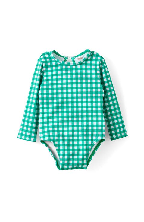 Leah Long Sleeve Keyhole Back One Piece