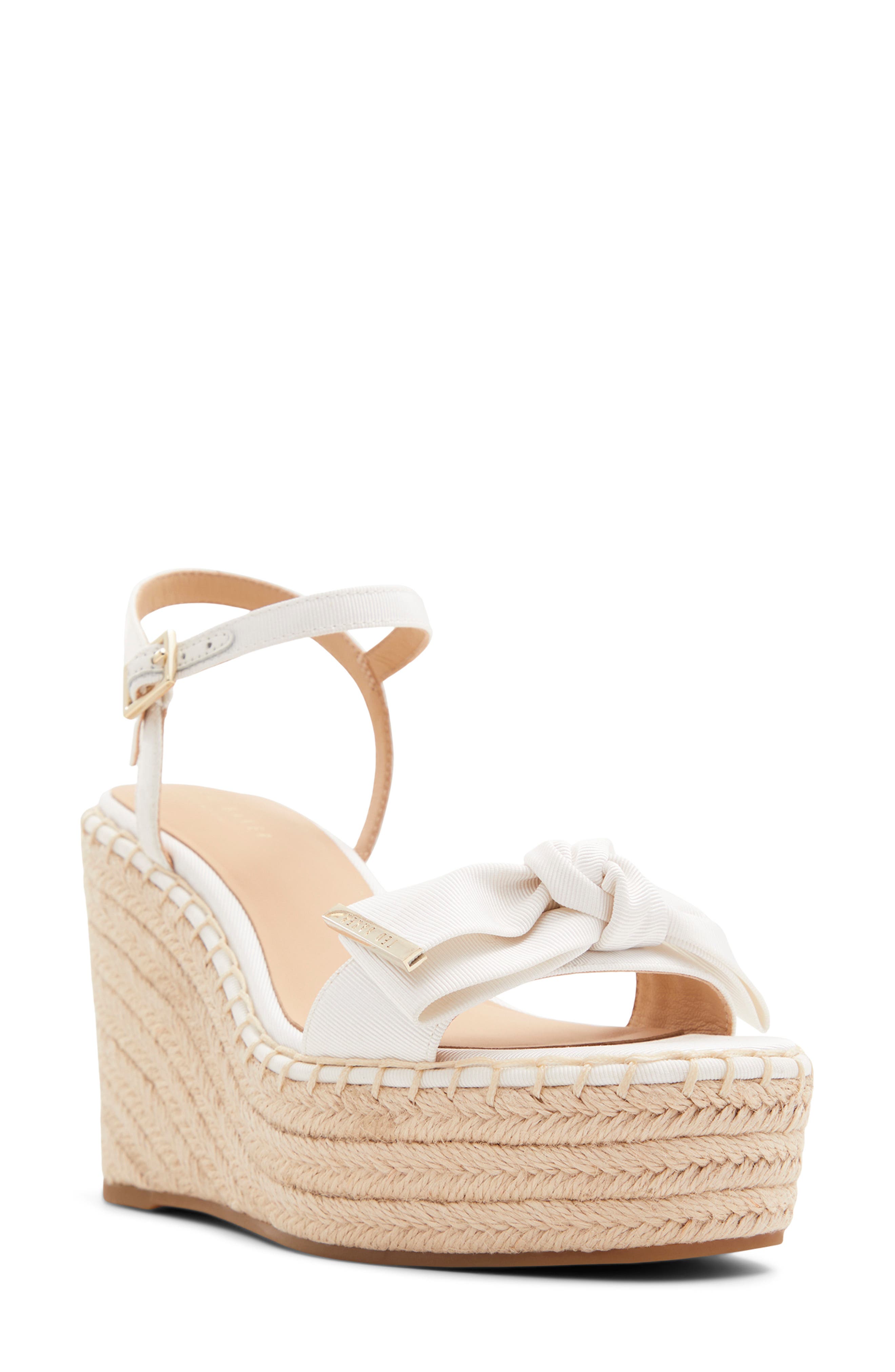 Ted Baker London Gia Espadrille Sandal, Main, color, White