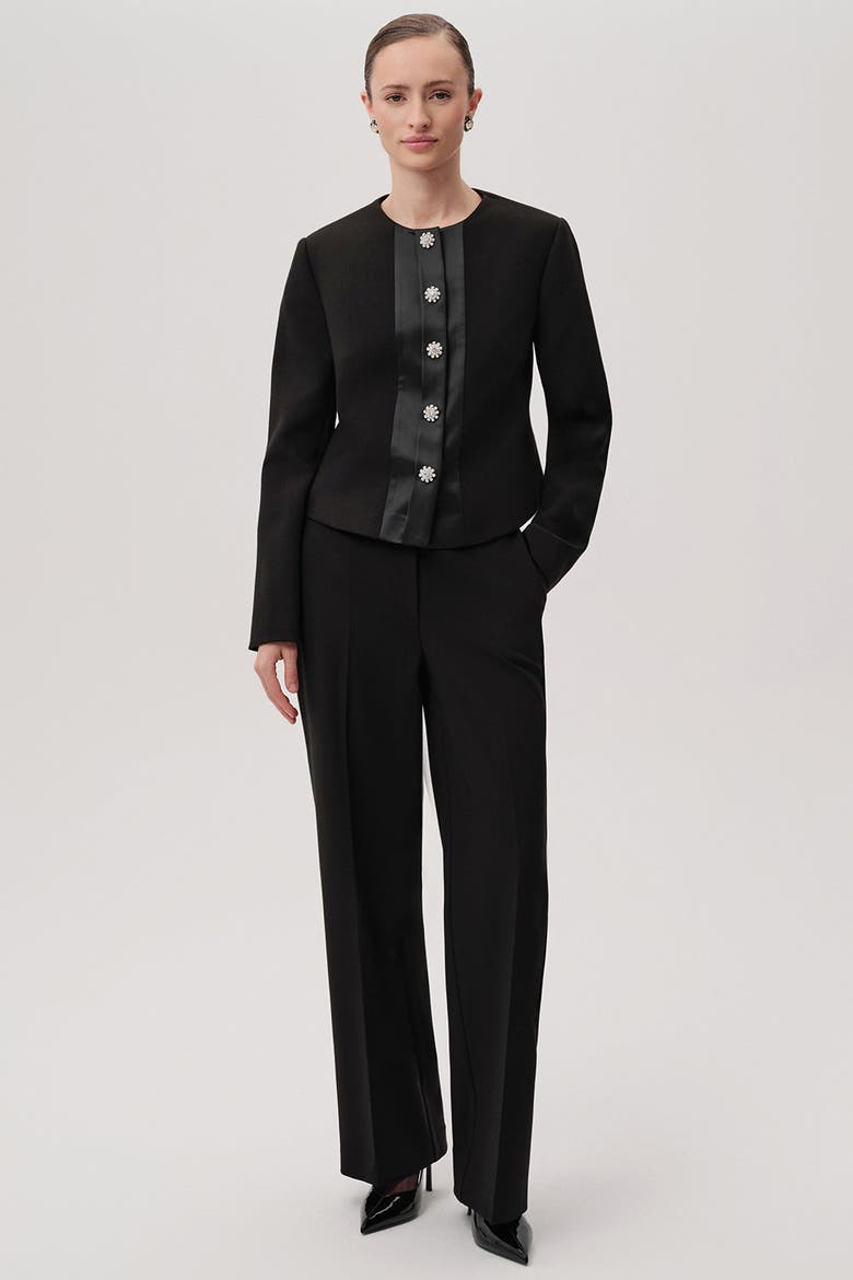 Aster Structured Jacket, Alternate, color, BLACK