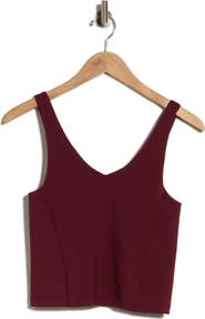 90 DEGREE BY REFLEX Air Glide V-Neck Performance Crop Tank