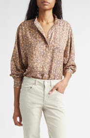 Isabel Marant Harlow Ditsy Floral Popover Top