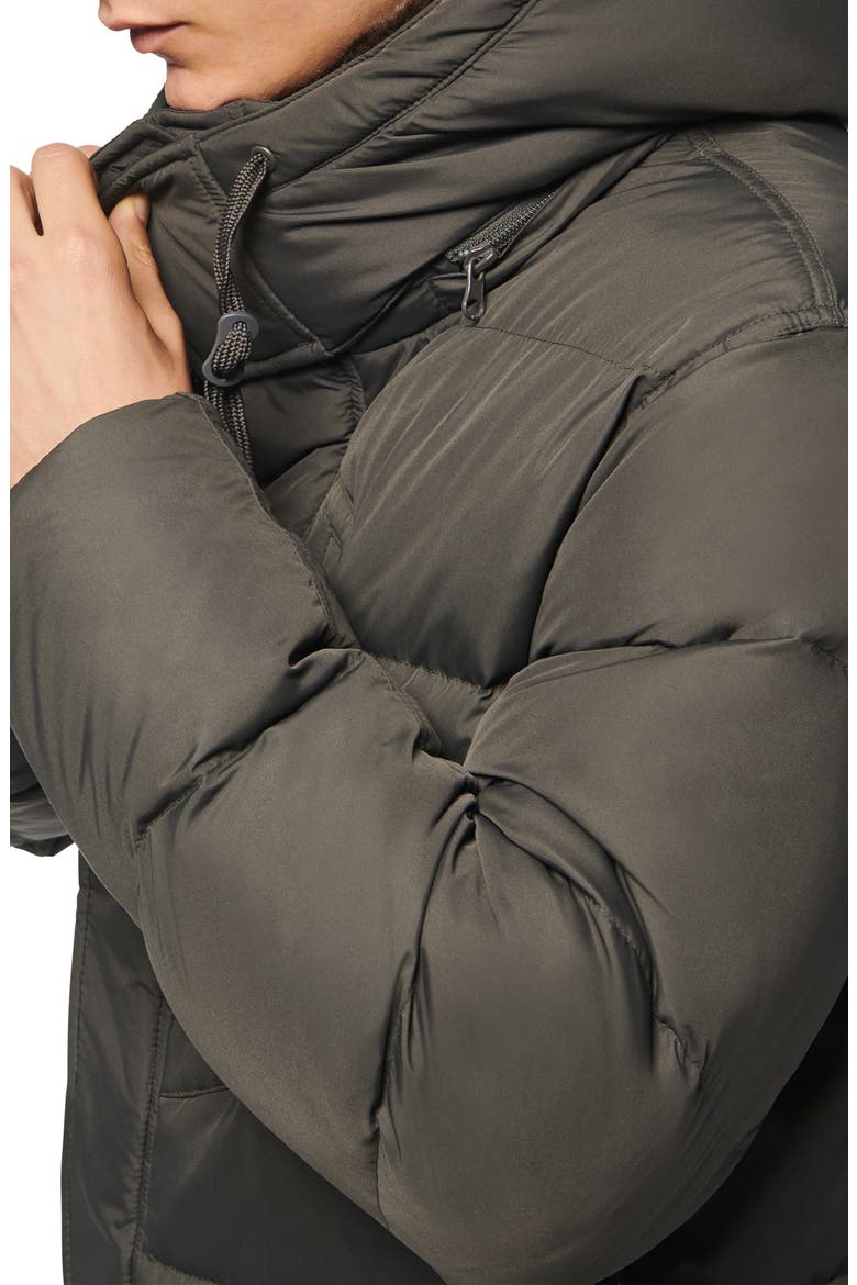 Baltic Faux Fur Trim Down & Feather Fill Parka, Alternate, color, SMOKE
