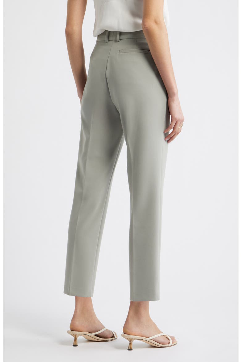 The Lena Slim Cropped Trousers, Alternate, color, GREEN CHAPARRAL