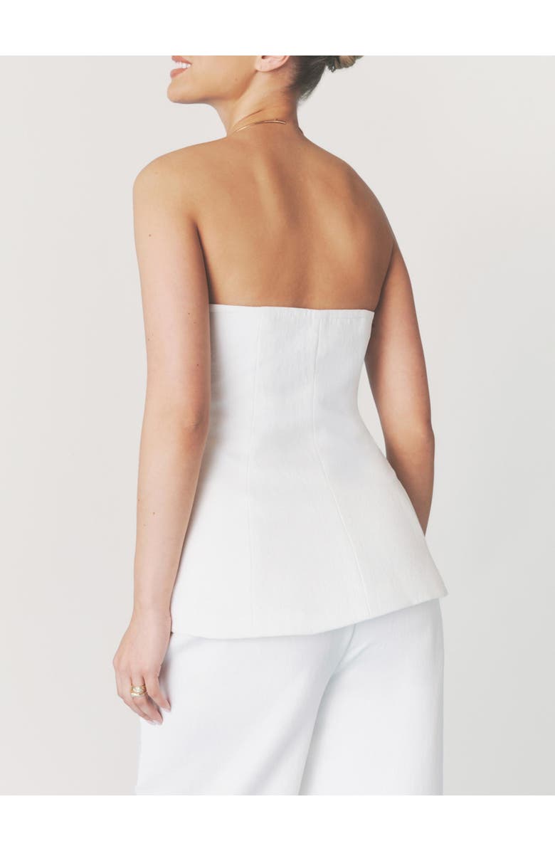 Six Stories Verity Tailored Bandeau Longline Top, Alternate, color, White