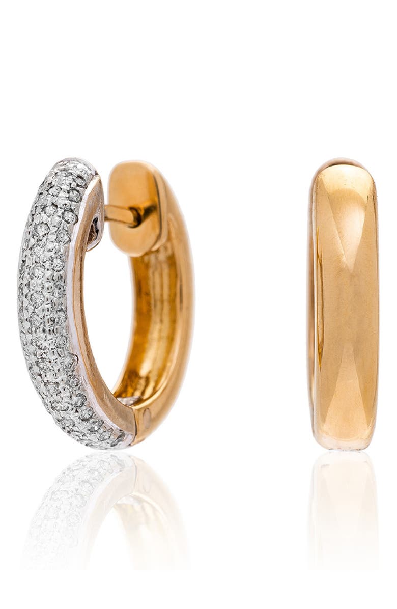 Sethi Couture Reversible Huggie Earrings, Main, color, 