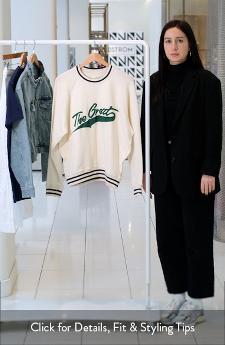 The Varsity College Cotton Sweatshirt, sales video thumbnail