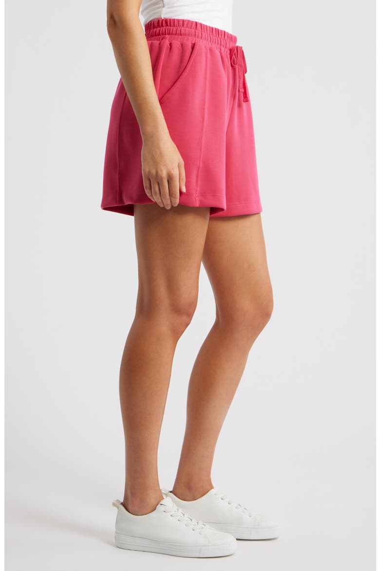 Drawstring Lounge Shorts, Alternate, color, BRIGHT ROSE