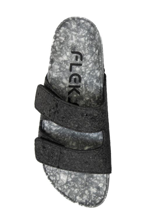 Fleks Riviera Slide Sandal In Black