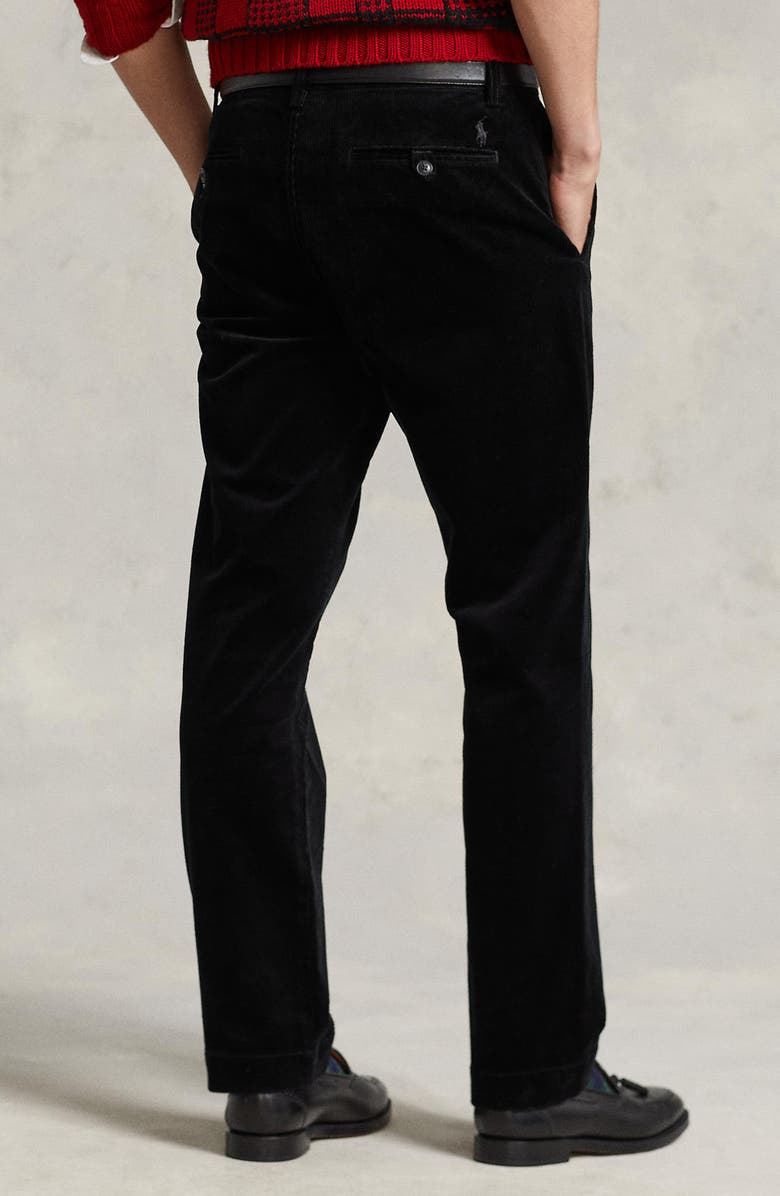 Polo Ralph Lauren Bedford Stretch Corduroy Pants, Alternate, color, Polo Black