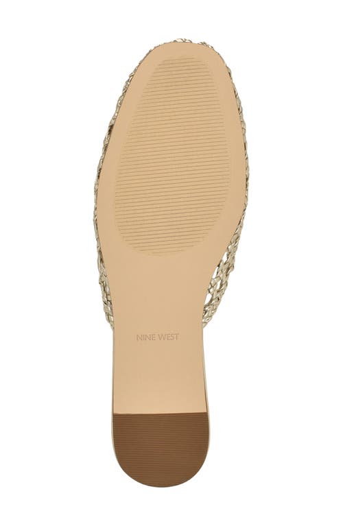 Nine West Lolah Mule In Gold