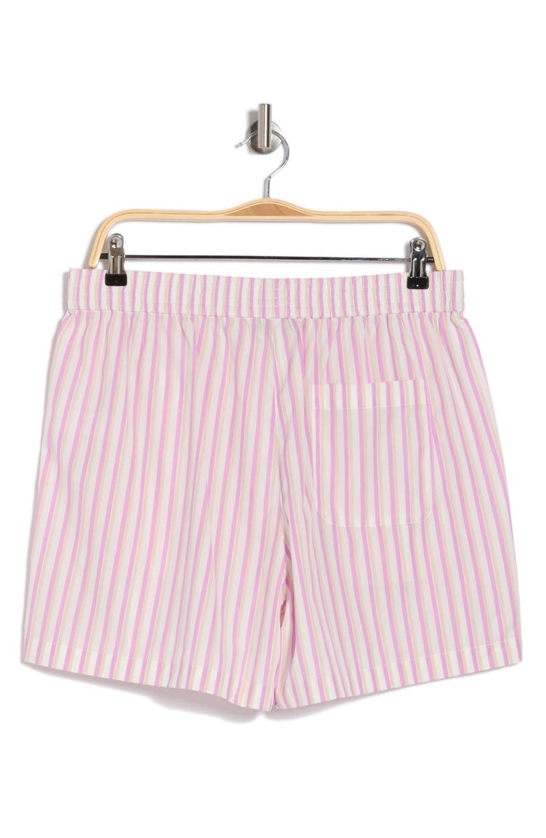 rag & bone Emma Stripe Shorts, Alternate, color, Pink Stripe