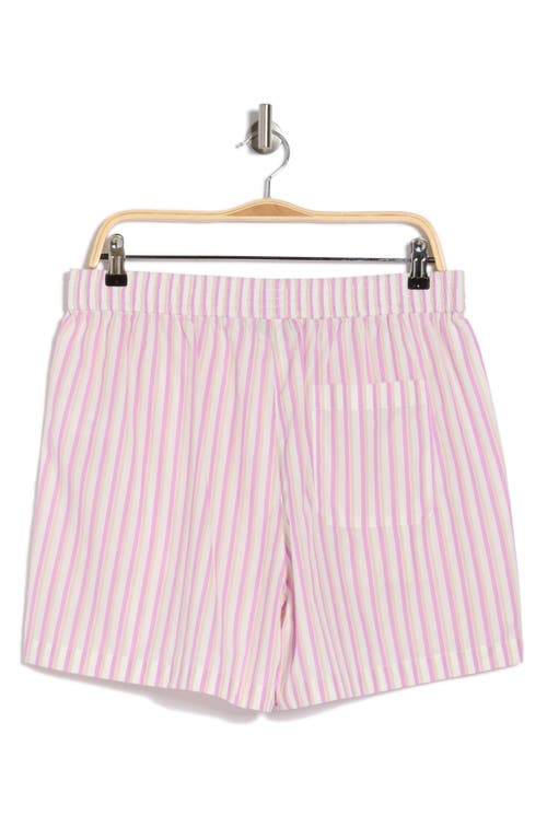 Rag & Bone Emma Stripe Shorts In Pink Stripe
