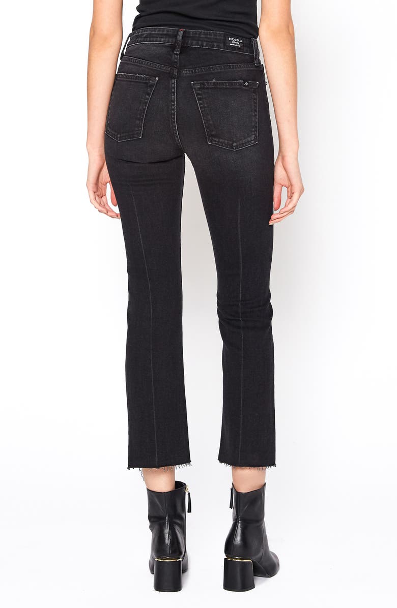NOEND Farrah High Waist Step Hem Crop Kick Flare Jeans, Alternate, color,