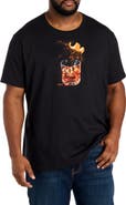 Robert Graham DXL Big & Tall Whiskey On Fire Graphic Tee
