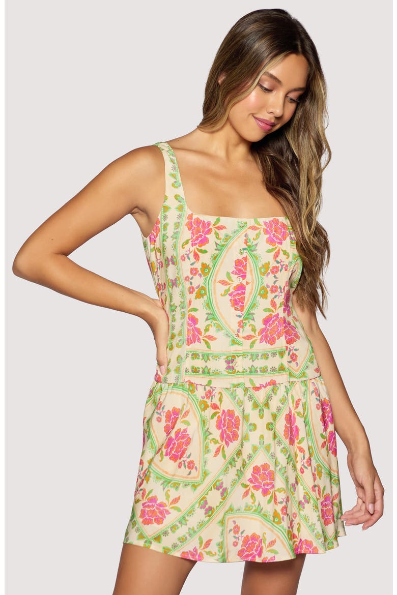 Fiesta Flora Sleeveless Minidress, Alternate, color, MULTI FLORAL