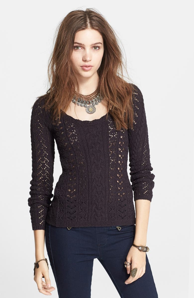 Free People Tie Back Sweater, Main, color, 