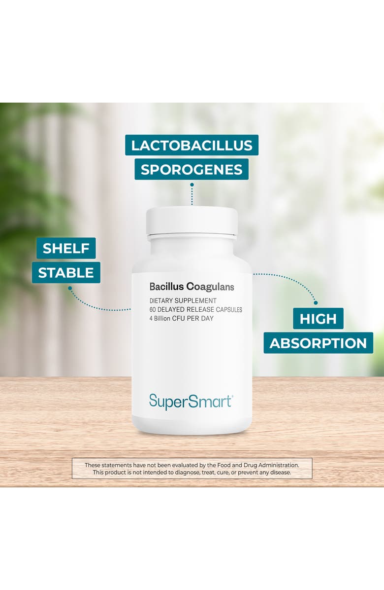 SuperSmart Bacillus Coagulans Probiotic, Alternate, color, NO COLOR
