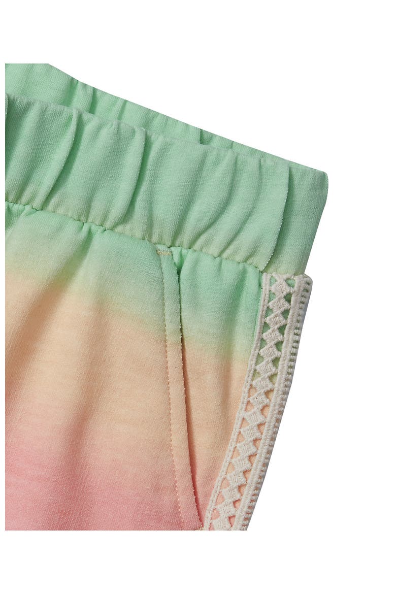 Girls French Terry Pull On Shorts, Alternate, color, Pastel Ombre