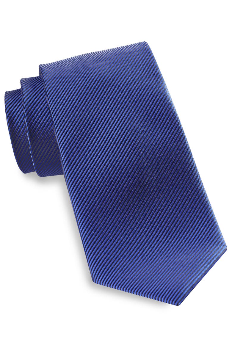 Big & Tall Textured Solid Tie, Main, color, ROYAL BLUE