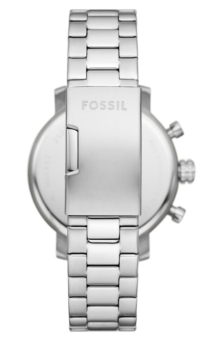 Fossil Modern Rhett Three Hand Quartz Bracelet Watch, 42mm, Alternate, color, Silver