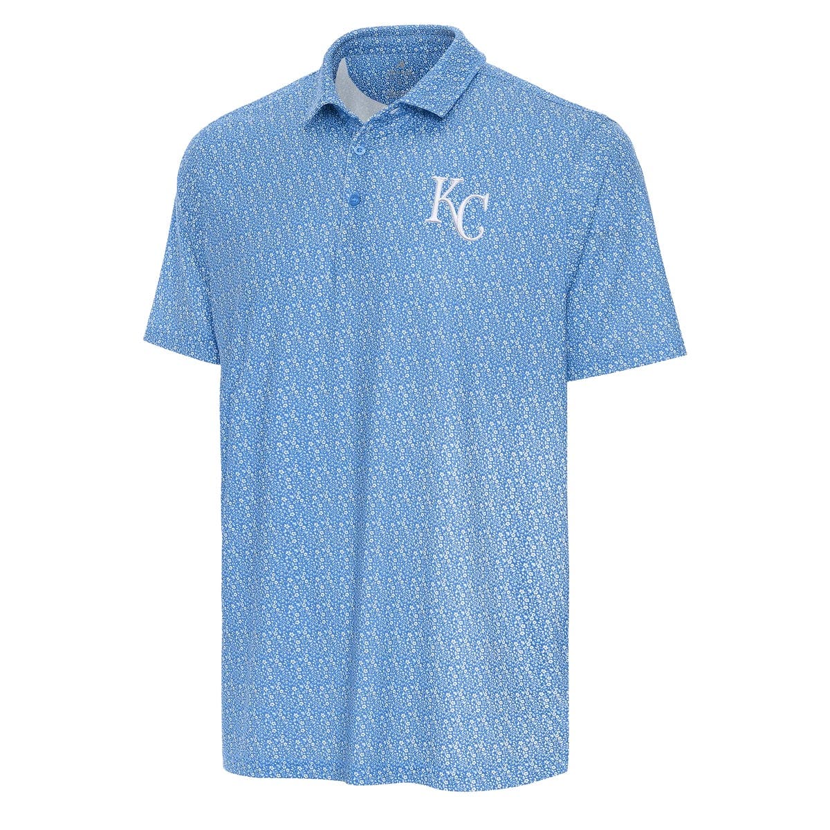 ANTIGUA Men's Antigua Powder Blue Kansas City Royals Botanic Polo (Men ...