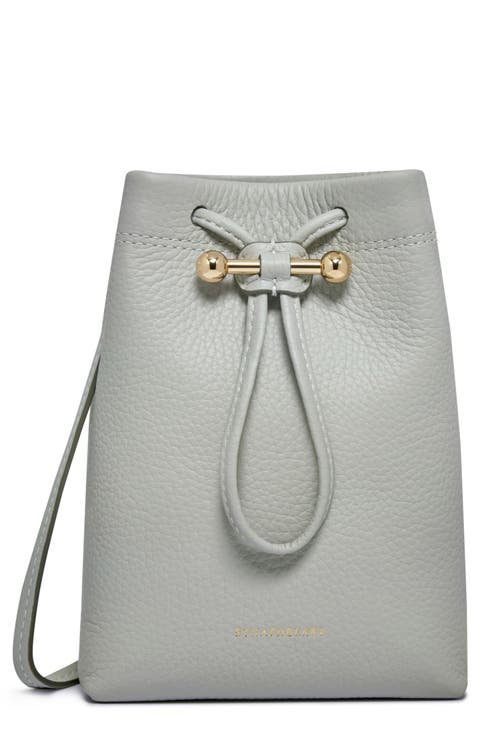 Large Osette Leather Bucket Bag