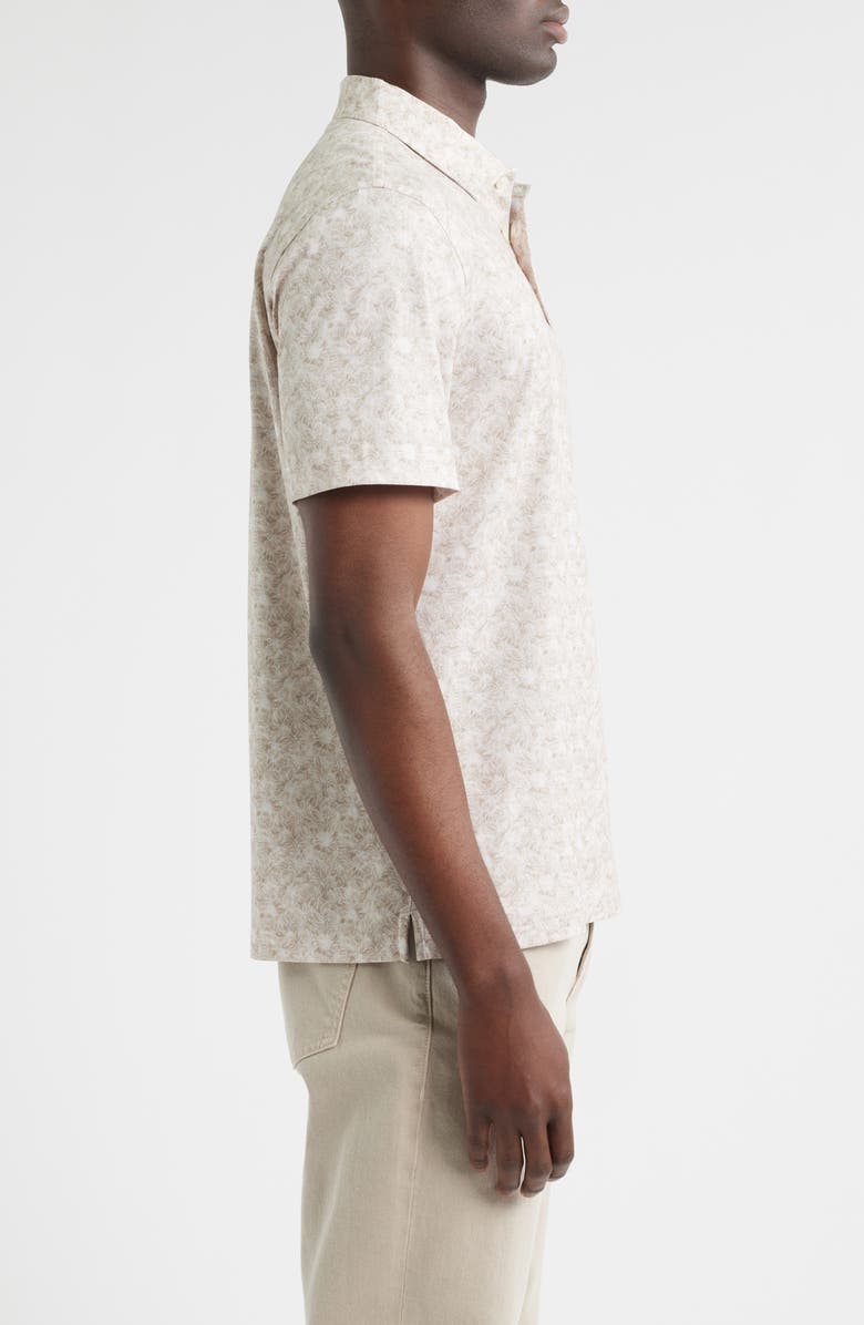 Bugatchi Victor OoohCotton<sup>®</sup> Floral Polo, Alternate, color, Sand