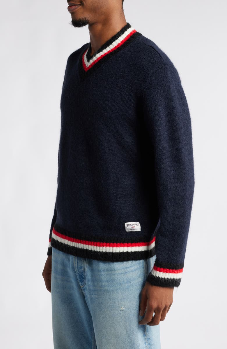 BDG Urban Outfitters Tipped V-Neck Sweater, Alternate, color, 