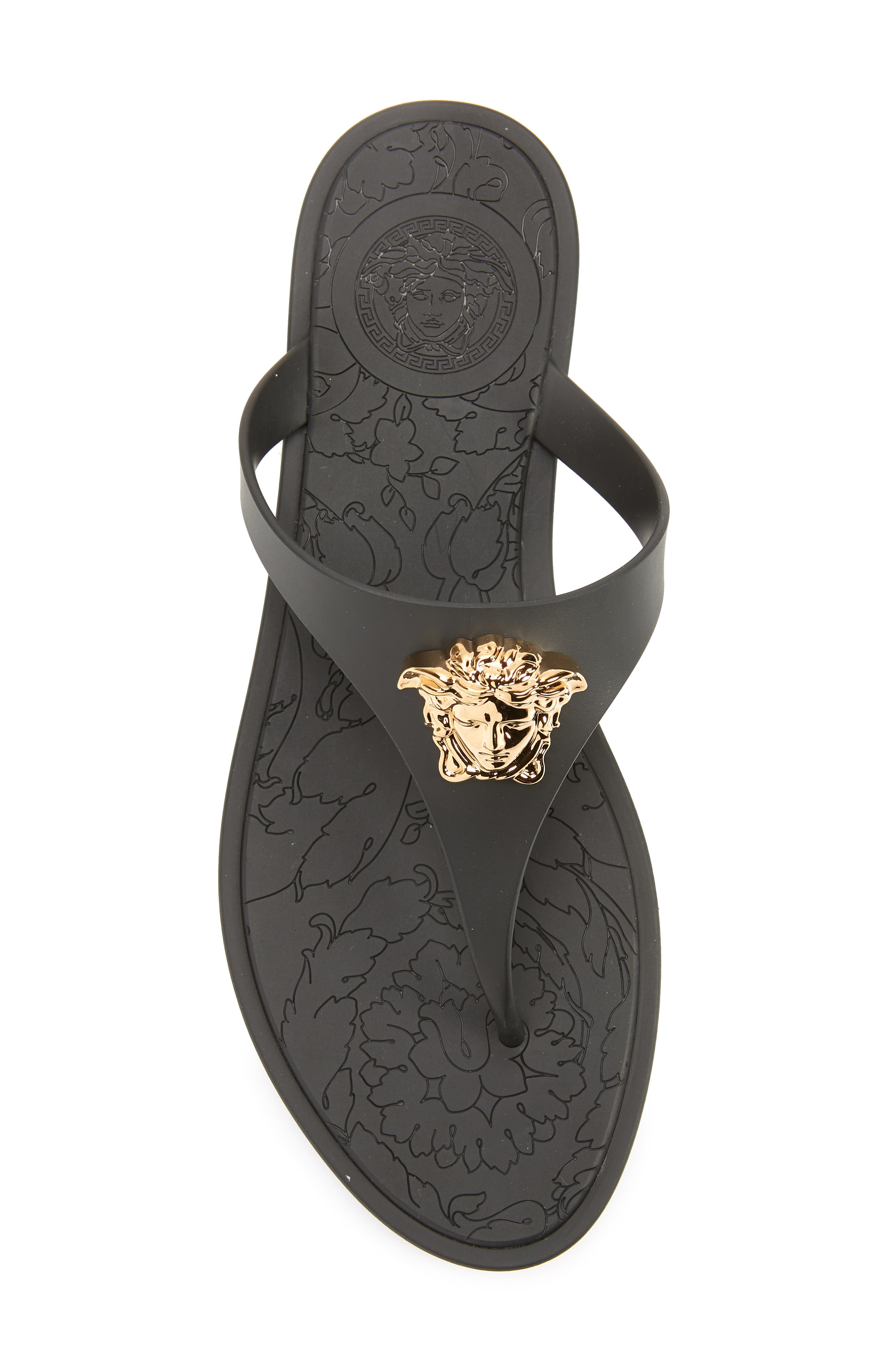 Versace Medusa Flip Flop, Alternate, color, 