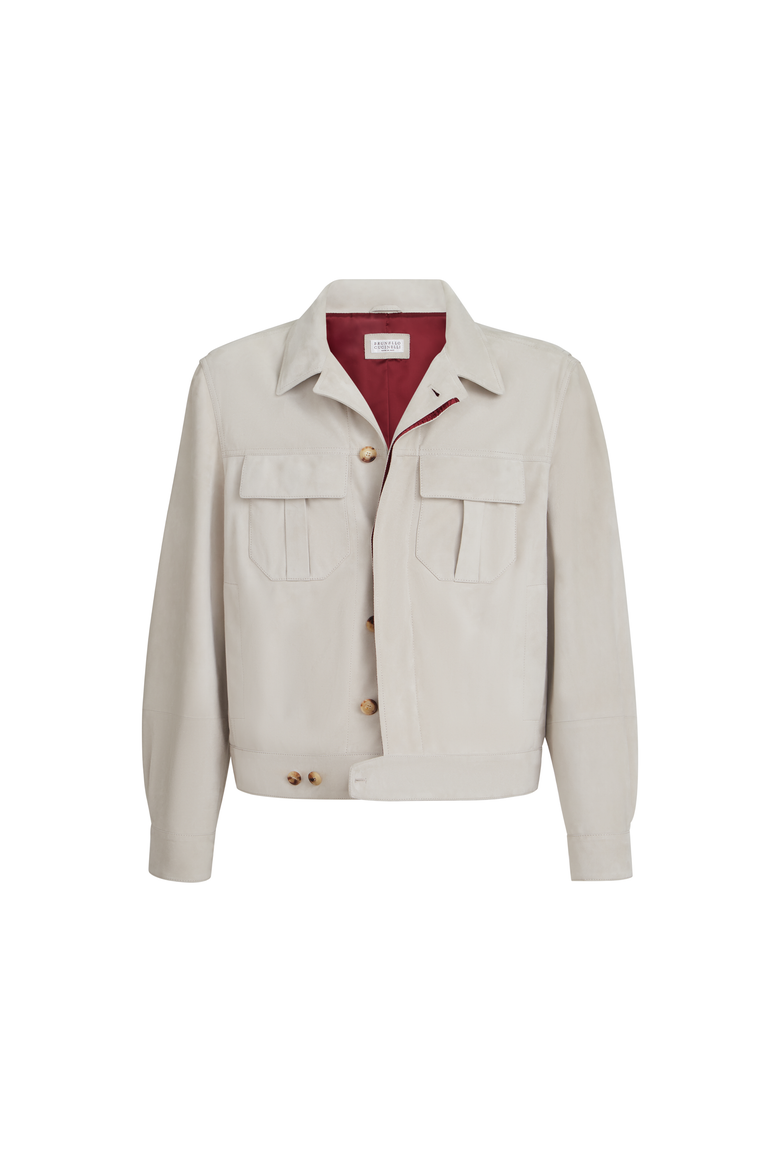 Suede jacket, Alternate, color, Sand