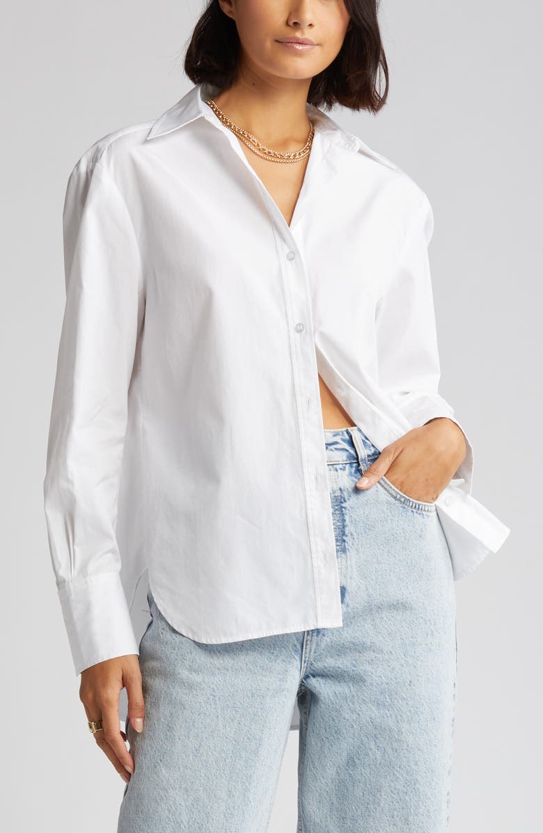 Nordstrom Signature Cotton Poplin Shirt, Alternate, color, 