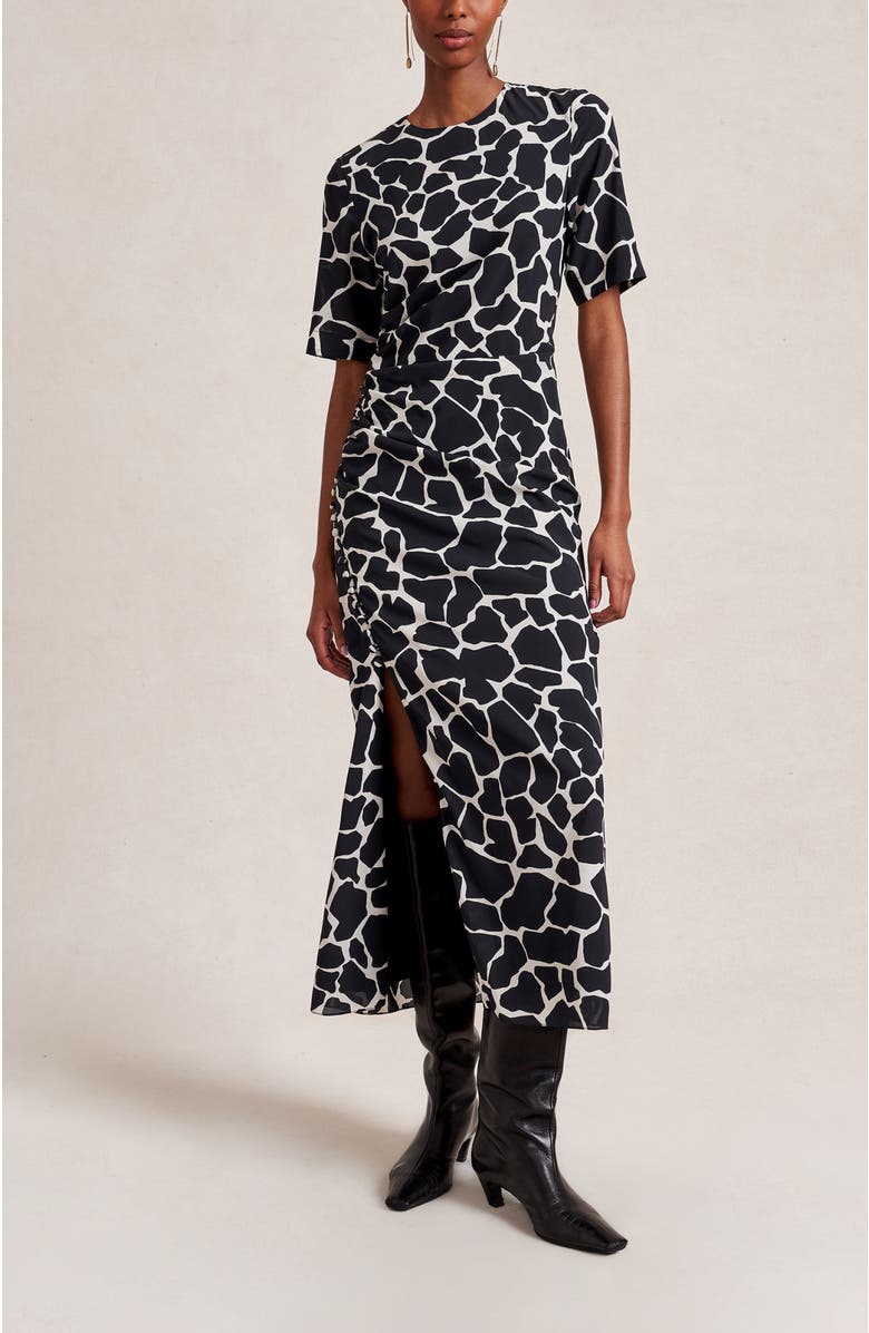 La Ligne Lydia Dress, Alternate, color, Giraffe
