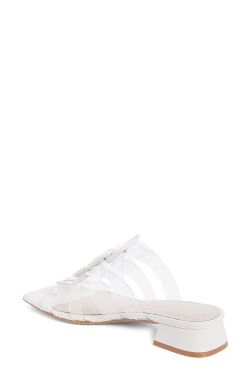 Cecelia New York Ludlow Cage Slide Sandal In Alabaster