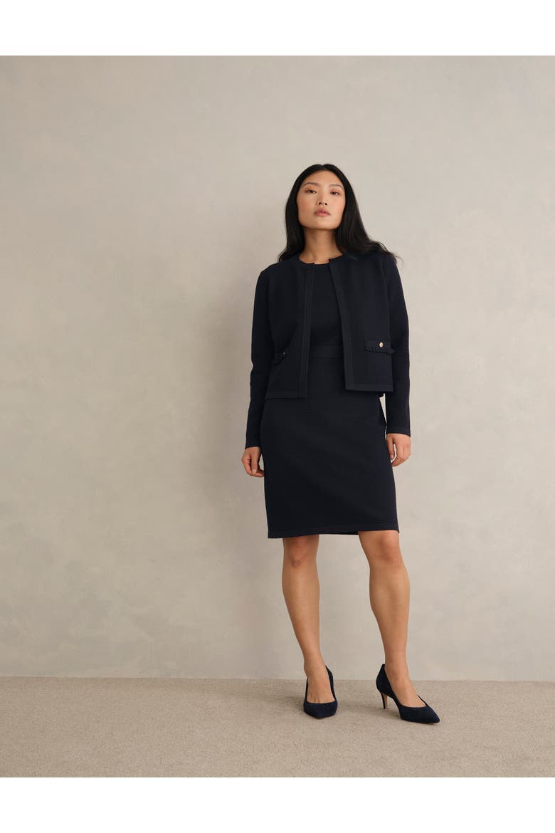 Petra Knitted Jacket, Alternate, color, Hobbs Navy