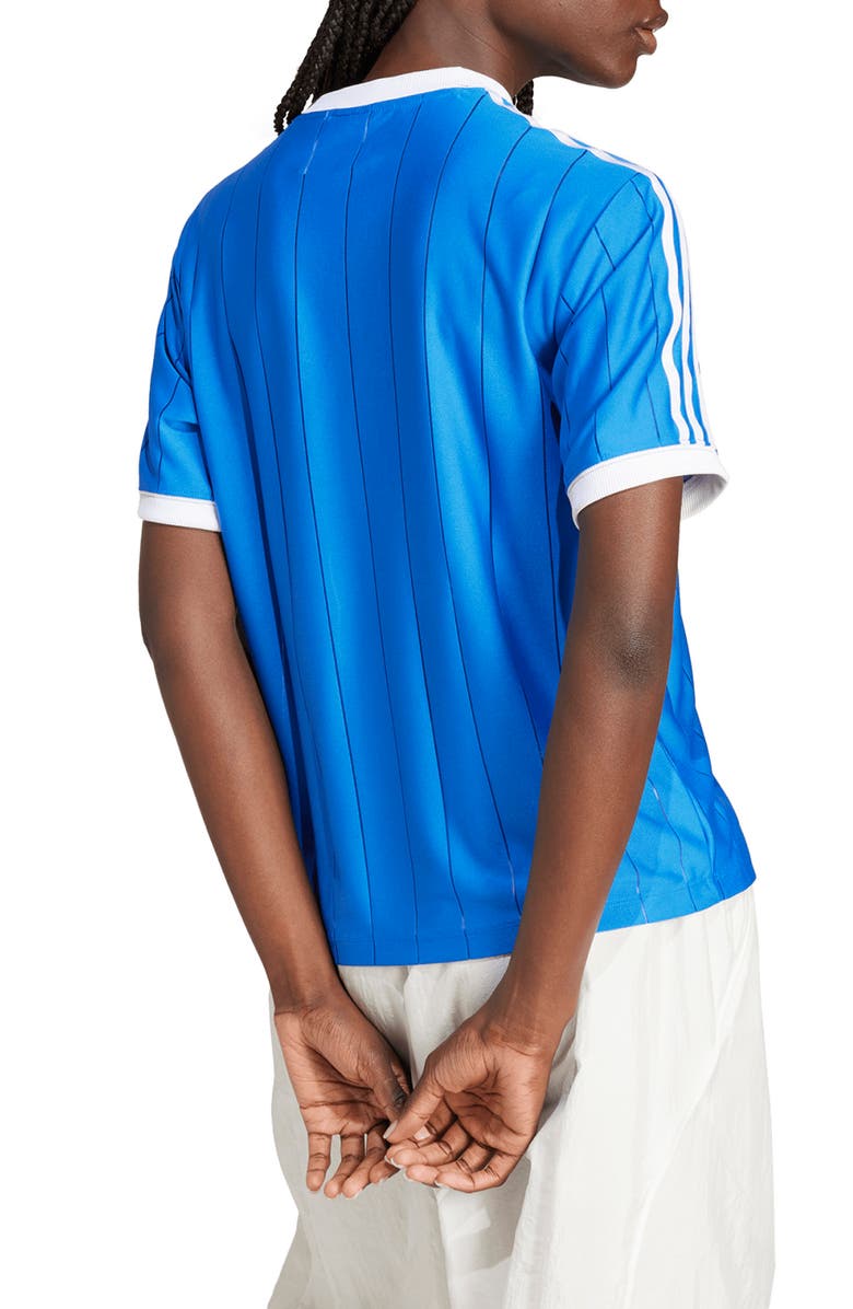 adidas Adicolor 3-Stripes Pinstripe Recycled Polyester T-Shirt, Alternate, color, 