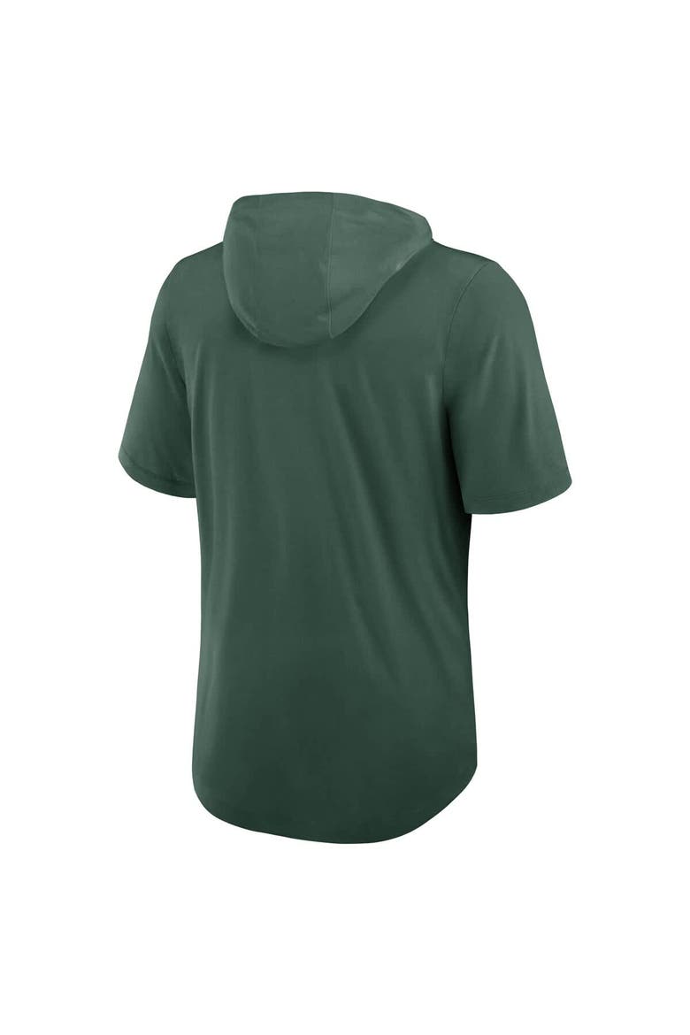Men's Nike Green Green Bay Packers Lockup Tri-Blend Hoodie T-Shirt, Alternate, color, Green