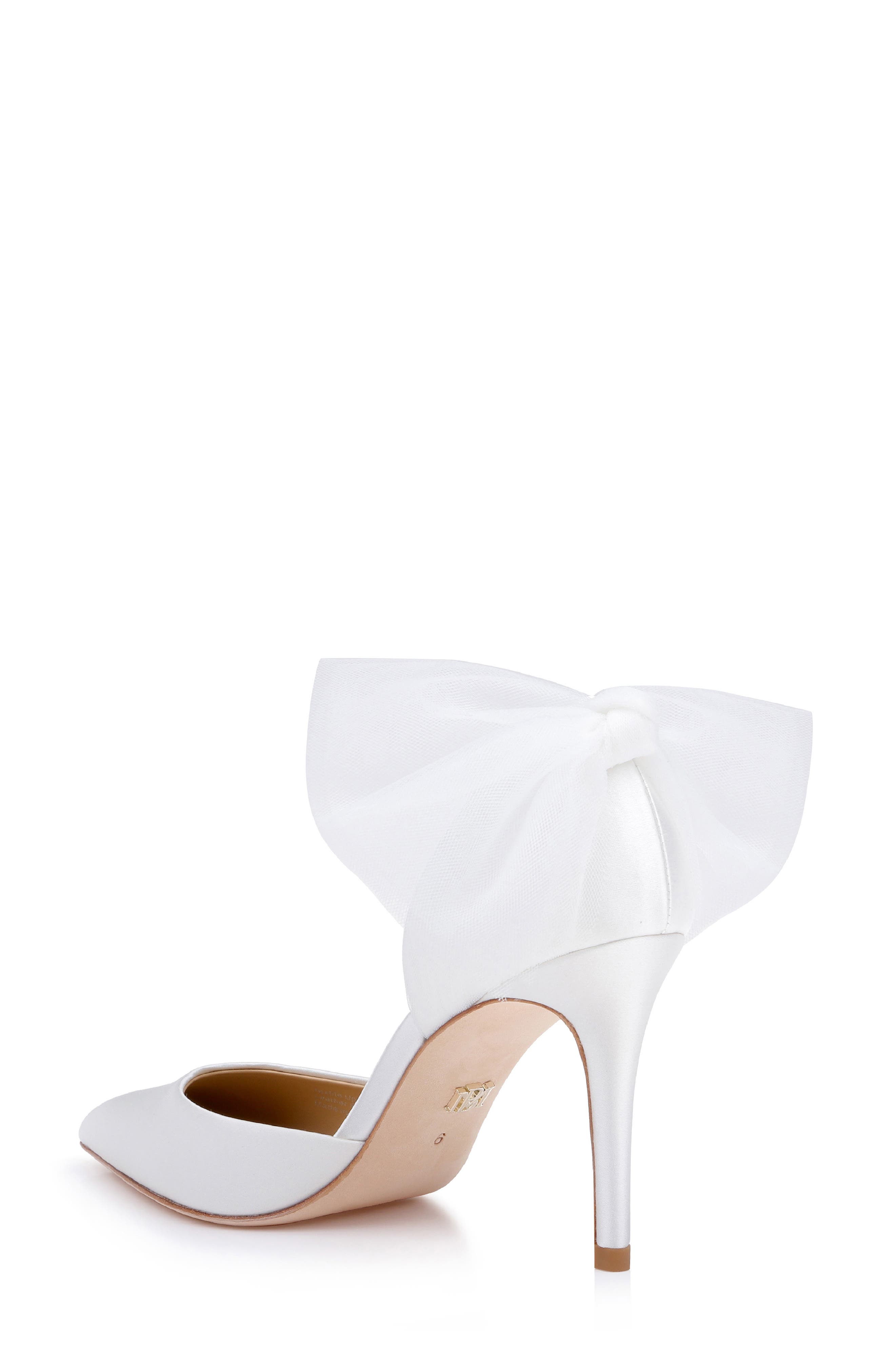 Rosalie Pointed Toe Pump, Alternate, color, WHITE SATIN