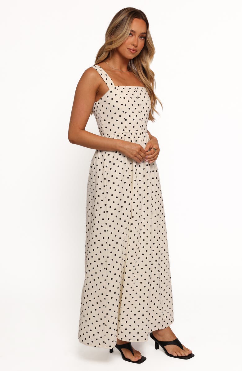 Petal & Pup Jenni Polka Dot Maxi Dress, Alternate, color, White Polka Dot