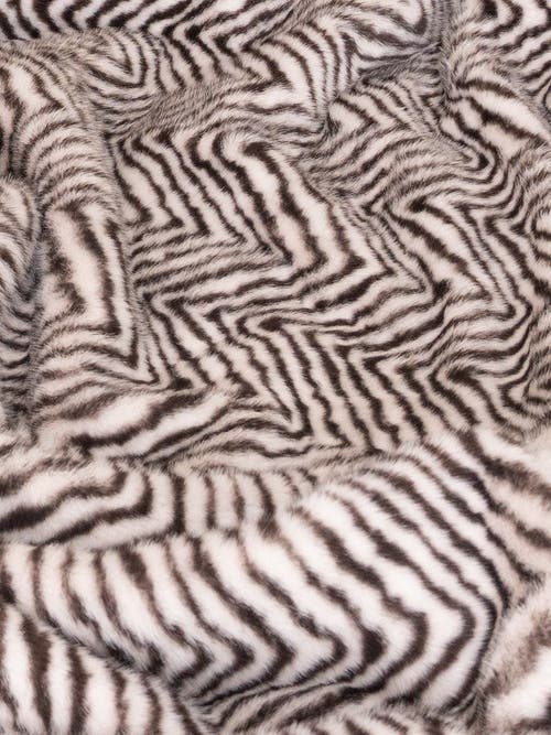 Sea To Me Blankets San Diego Safari Plush Faux Fur Throw Blanket In Black