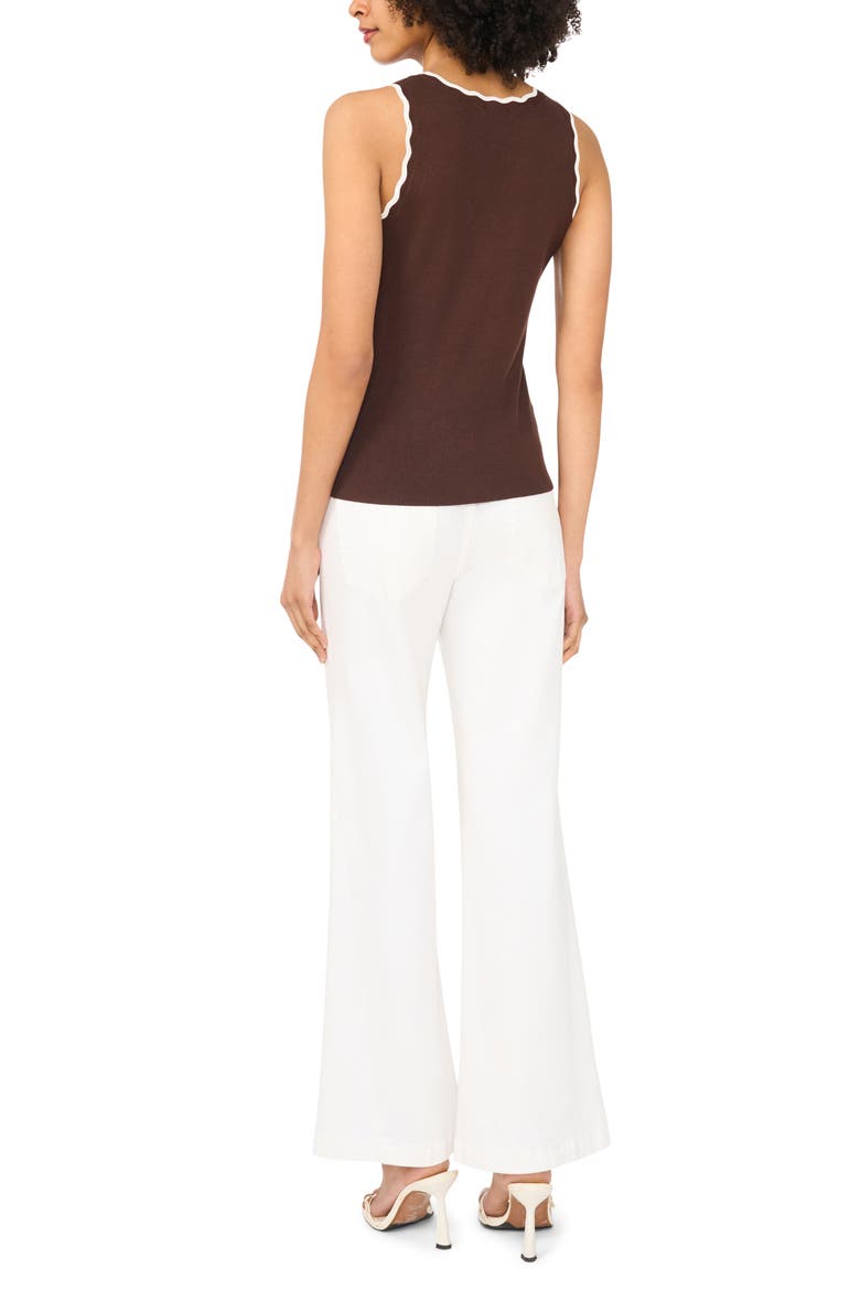 Scallop Tip Sweater Tank, Alternate, color, CHICORY COFFEE