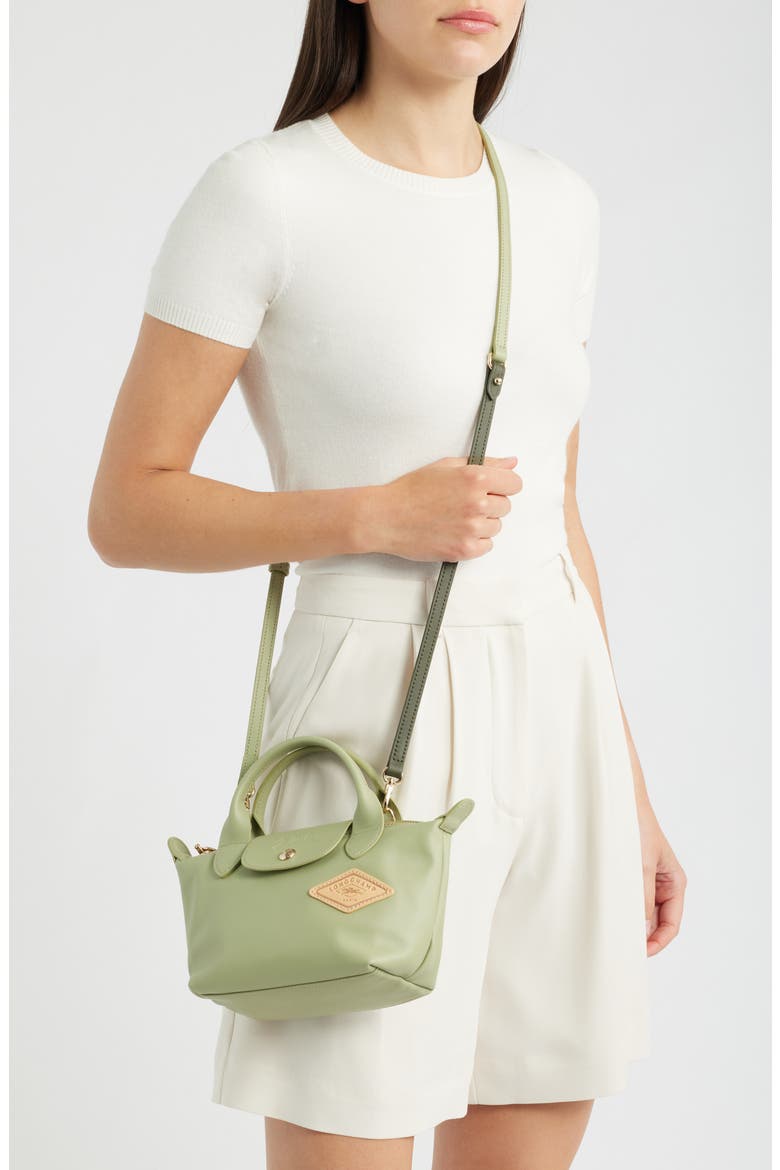 Extra Small Le Pliage Passport Xtra Handbag, Alternate, color, ALMOND GREEN