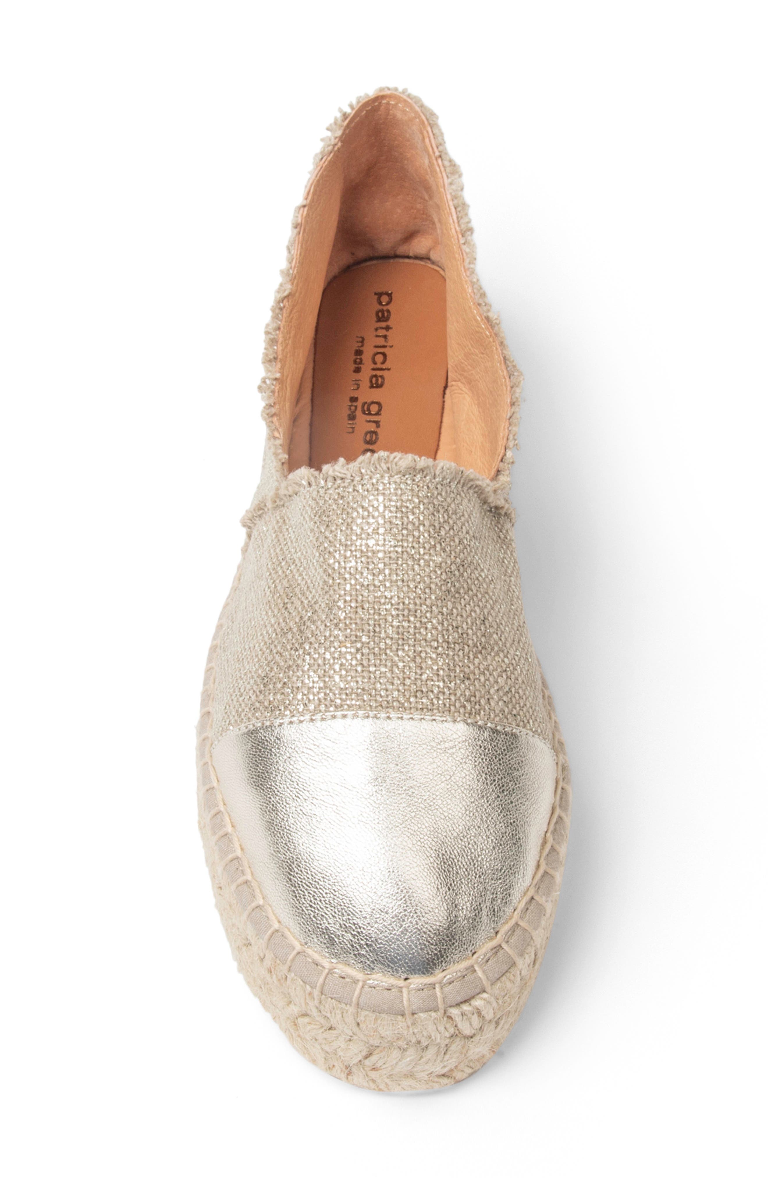 Maui Espadrille, Alternate, color, NATURAL METALLIC/ GOLD