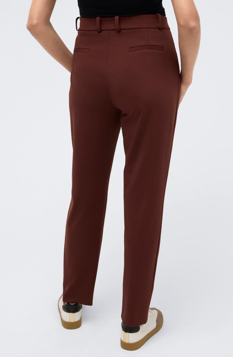 Kenneth Cole Straight Leg Pants, Alternate, color, Deep Chestnut