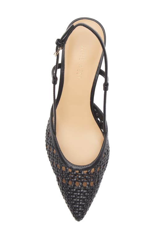 Nine West Rowen Pointed Toe Slingback Pump In Black