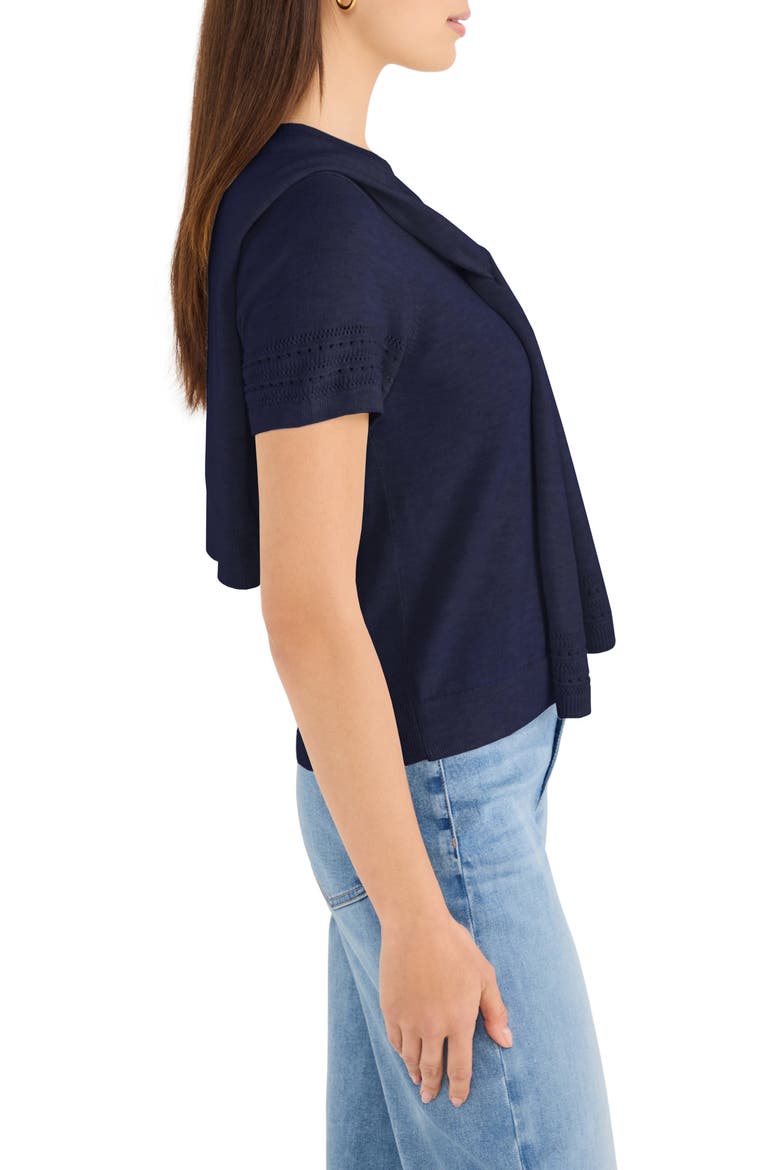 Piazza Layered Look Sweater, Alternate, color, DARK INDIGO
