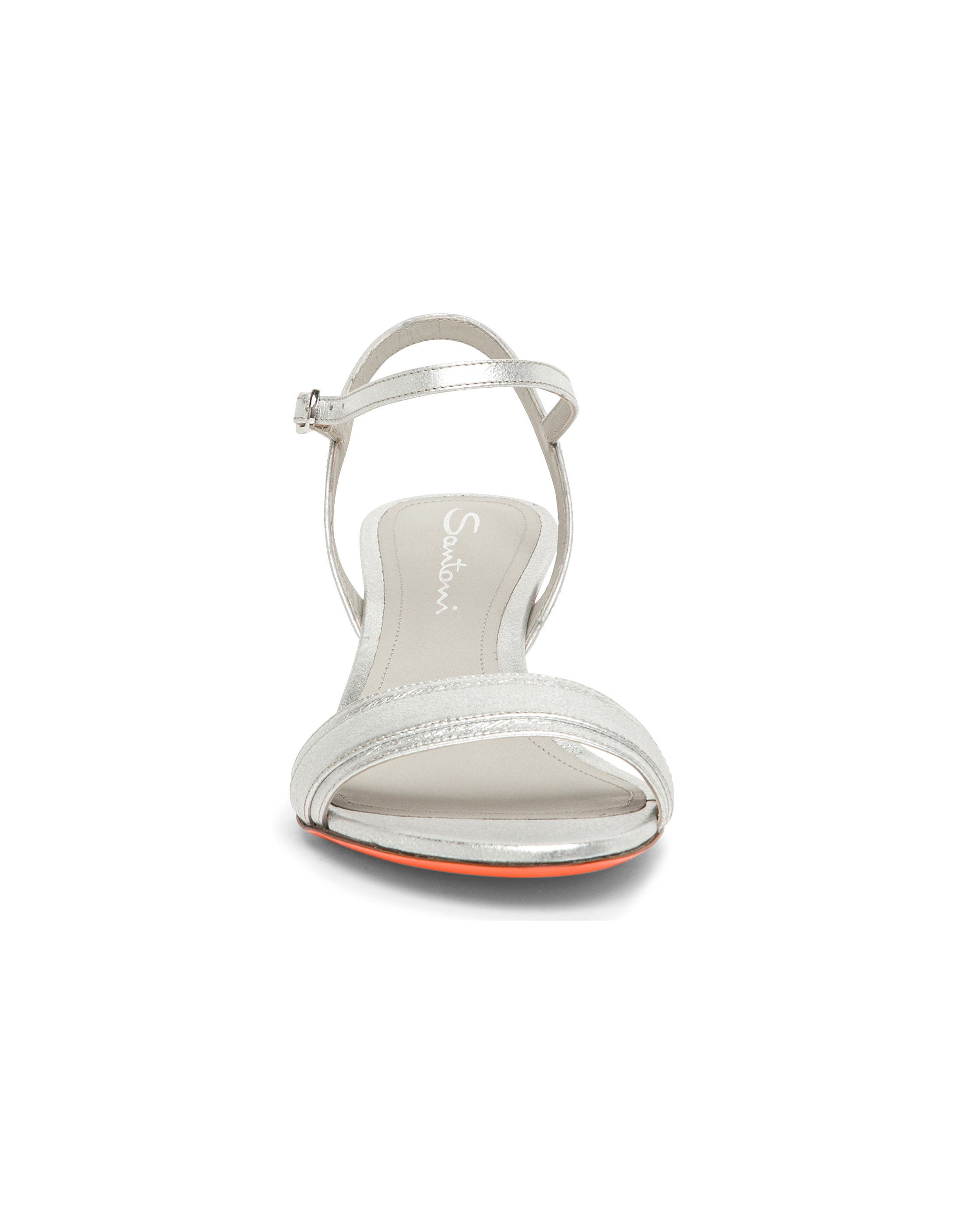 Women's mid-heel sandal, Alternate, color, Silver
