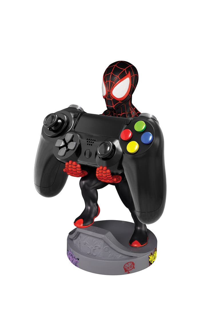 Marvel Spiderverse Miles Morales Mobile Phone & Gaming Controller Holder, Alternate, color, Multicolored