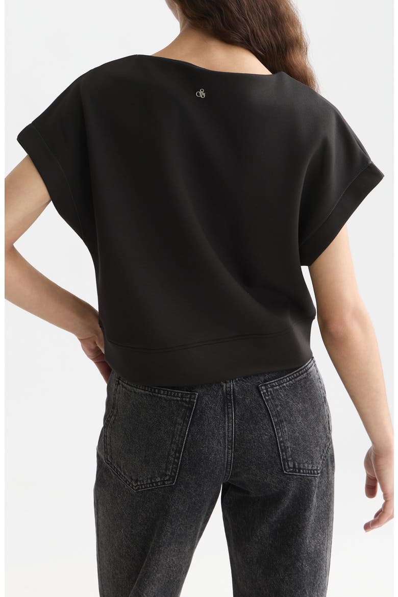 Short Sleeve Sweatshirt, Alternate, color, METEORITE